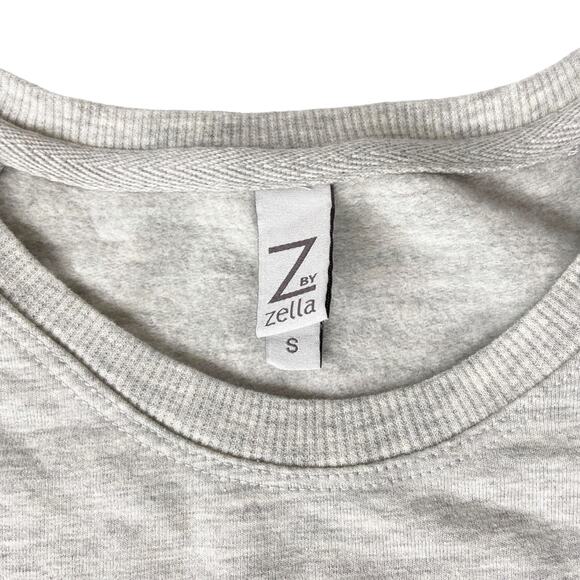 NEW Zella Girl Gray Sweatshirt Size Small Crewneck - Picture 3 of 8